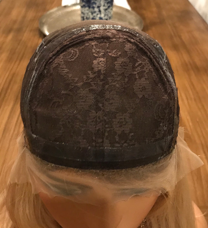 Silk Top Medical Cap Wig with Silicon Strips