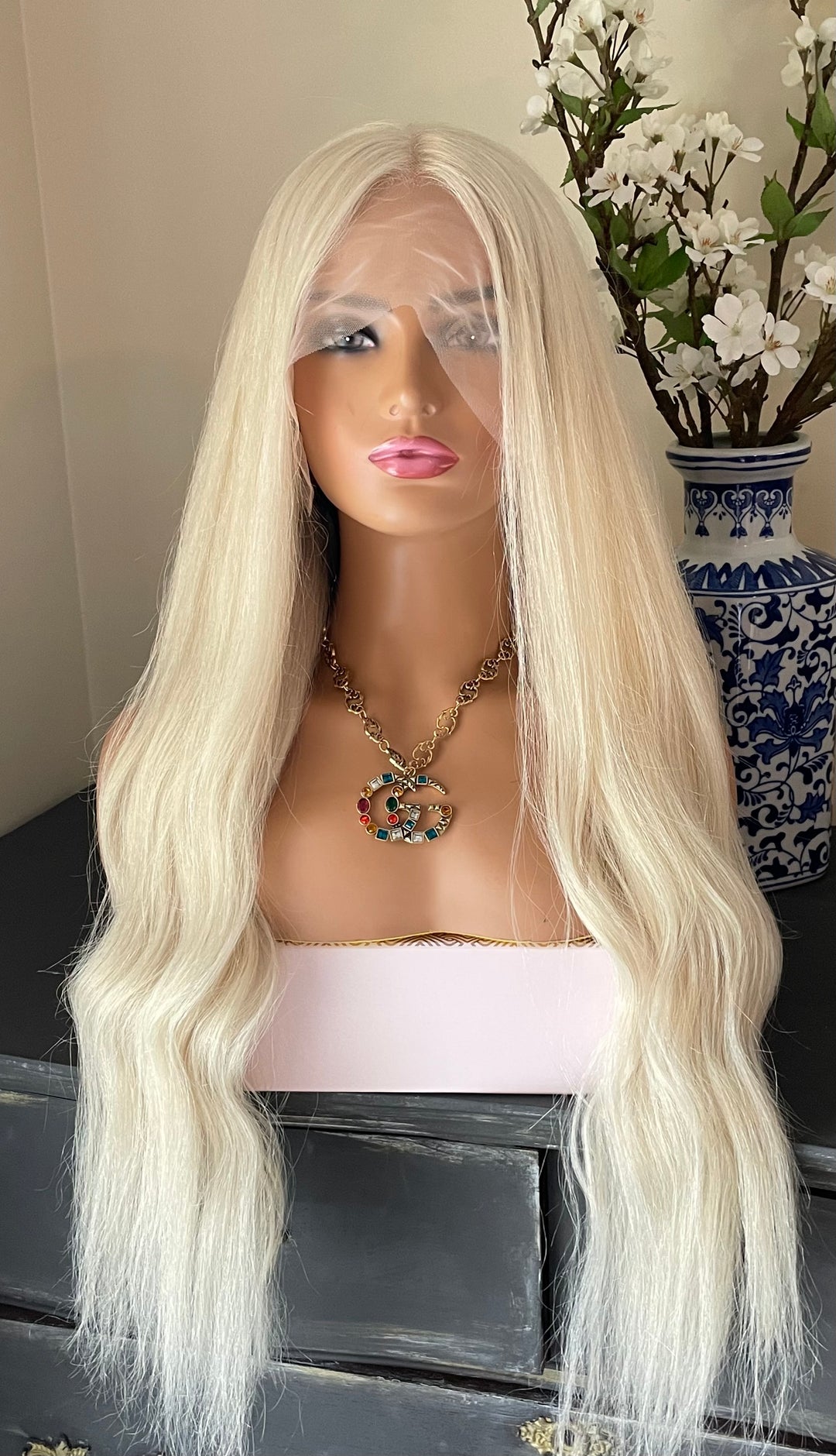 SUZY - Platinum Blonde - HD Lace Wig – 100% Human Hair, Natural Hairline