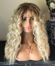 Load image into Gallery viewer, Curly Blonde HD Front Lace Wig Glueless Cap
