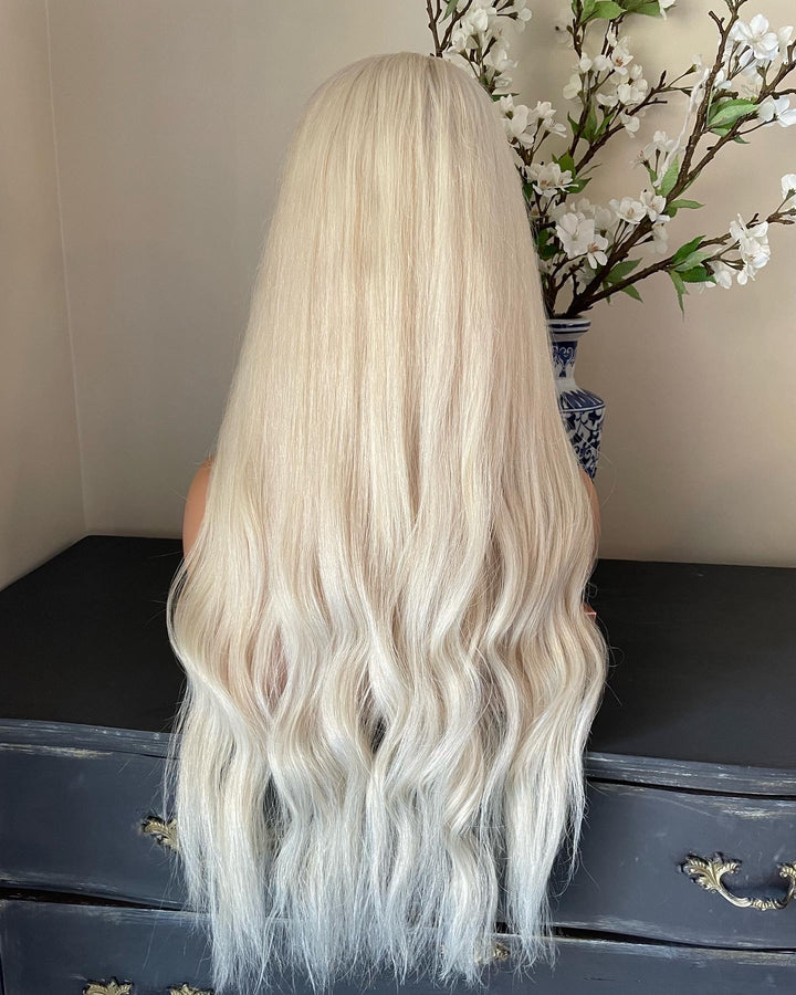 SUZY - Platinum Blonde - HD Lace Wig – 100% Human Hair, Natural Hairline