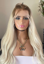 Load image into Gallery viewer, Light Blonde with Roots - HD Lace Front Wig
