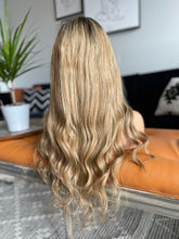 Load image into Gallery viewer, Dark Blonde Rooted - HD Lace Front Wig
