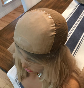 Medical Cap Wig with Silk Base and PU